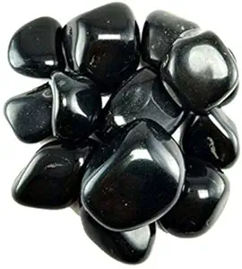 Kapoor pets? Large Black Pebbles Decorative Ornamental River Rocks Tumbled and Polished Stones for,Home D?cor, Crafts,Garden Decor (2 Kg) Polished Oval Marble Pebbles (Black 2 kg)