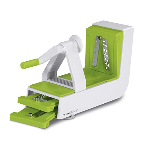 TV Unser Original 06381 Spiralschneider Deluxe, weiß / limegreen