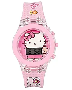 LED Glowing Light Watch (Pink Hello Kitty)