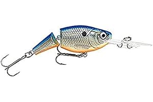 Rapala - Leurre de Pêche Jointed Shad Rap - Matériel de Pêche avec Corps Léger et Résistant - Leurre Pêche d'Eau Douce - Fabriqué en Estonie - Prof de Nage 2.1-4.5m - Taille 9cm / 25g - Blue Shad