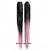 FESHFEN 22" 170g Hair Piece Pony Tail Ponytail Hair Extensions Hairpiece Long Straight/Voluminous Curled Wavy Clip In/On Claw Ponytail Two Tone Black to Light Pink