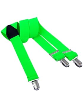 Kajeer Kinder Jungen Hosenträger Längenverstellbar - Breite 25mm mit 3 Clips Y Form Elastisch Hosenträger für...