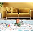 Swastikii Baby Play Mat - Foldable Crawling Baby Mats, Floor Playmat for Babies 0 to 12 Months, Kids Playing Mat, Tummy Time, Waterproof, Extra Large Size (200x150x6mm), Reversible Foam Playmat