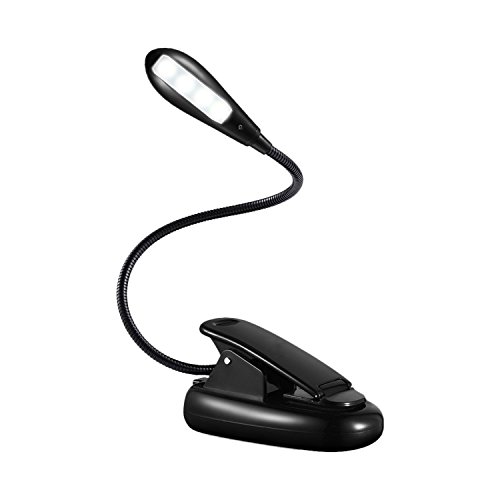 USB Rechargeable Book Reading Light, Night Light Modes, 3 Levels of Brightness, Touch Switch, Portable, Flexible Neck, Best Gift for Students, Readers, Kids, Bookworms(Warm light)