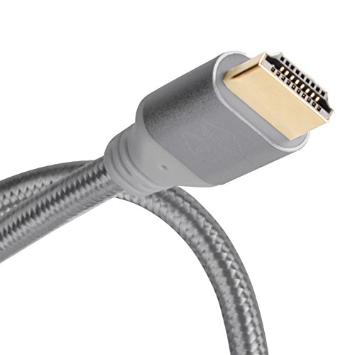 SilverStone SST-CPH01C-1800 – Premium Zertifiziertes 4K Ultra High Speed HDMI 2.0b Kabel, 180cm, kohle-grau - 2