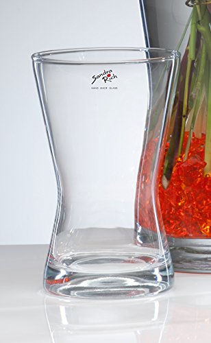 Glasvase Pos klar konkav 17 cm Ø 11 cm hot cut von Sandra Rich