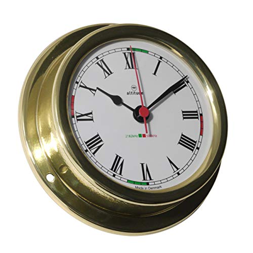 Altitude - Reloj de Barco (latón Pulido, 125 mm)