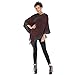 Produktbild Damen-EIN-Hals-Jacke Farblich Passende Unregelmäßige Schal-Jacke Quaste Hem Jacket, Markise Schal Ärmel Strickpullover Modische warme Modische warme Frauen Farbabstimmung Mantel