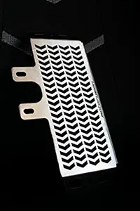 Motofusion Motorcycle Radiator Guard Grill Cover Protector Brushed Stainless Steel for Royal Enfield Himalayan
