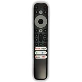 Technozi Android Smart Tv Ses Komut &Ouml;zellikli TCL Uyumlu Uzaktan Kumanda