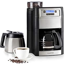 Klarstein Aromatica II Duo Machine à café broyeur intégré 1,25L 10 tasses - noir