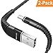 Produktbild USB C Kabel [2 Stück], OCUBE Nylon USB Type C Ladekabel, [1.2 m/3.9ft] Type C kabel für Samsung Galaxy S9 S8 Plus S7 Note8 A3 A5 A7 2017, LG G6 G5 V30, Huawei P9 P10 Mate9 Mate10, Sony Xperia XZ Xa1 Z5, HTC 10 U11, Nexus 5X 6P, Lumia 950XL, OnePlus 2 (Schwarz)