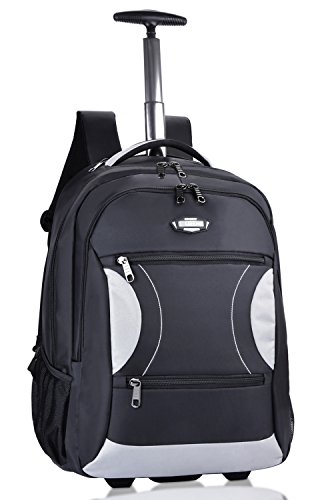 Trolley Rucksack  Coofit Schulranzen Trolley Nylon Schultrolley Business Trolley Laptop Rucks  cke mit Rollen