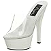 Produktbild Pleaser KISS-201, Damen Plateau Sandalen, Weiß (Weiss (Clr/Wht)), 39 EU (6 Damen UK)