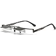 CHANGAR Lazy Glasses Prism Glasses for Watch TV, Read, or Browse Your Phone While Lying Down，New Upgraded Lighter and Clearer Lazy Glasses Spectacles for Reducing Neck and Cervical Strain (Black)