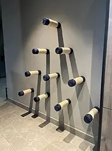 Callas Wall Mounted Cat Tree Activity Scratching Shelves Set | Furniture Bed Tree | Playground Steps Wall-Mounted Platform | Cage-Hanging Sisal Rope Grinding Claws Toy (Cat Pole-Blue-10 | 30 cm)