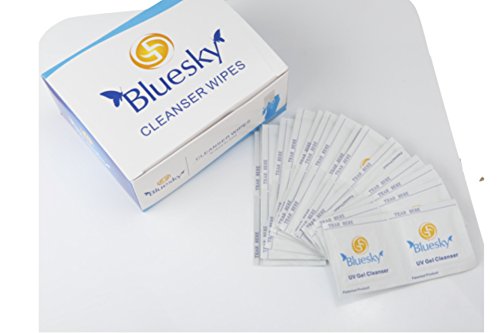 bluesky Nail Polish UV Soak off gel Cleanser Wipes Glanz Tücher 200 Stück - 4