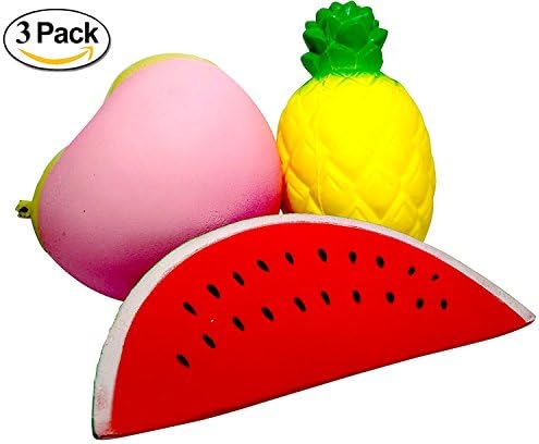 Chombii Squishies Pack Slow Rising Scented Jumbo Fruit Squishy Set | Perfect for adding to any collection