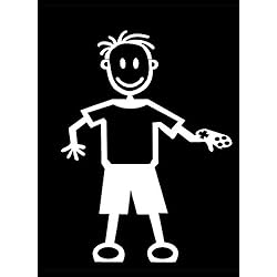 My Stick Figure Family - Mis Pegue la figura familia de coches pegatina de vinilo ventana niño pequeño consola de juegos SB2
