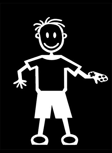 My Stick Figure Family - Mis Pegue la figura familia de coches pegatina de vinilo ventana niño pequeño consola de juegos SB2