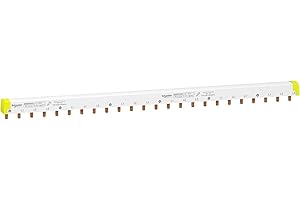 Schneider Electric A9XPH424 Acti 9, Peines de Conexión, Fácil de Cortar, 4P, 24 Módulos 100A