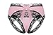 Produktbild Thongs Frauen Bow-Knot Elastische Solid Farbe Transparente Spitze Open Gabelung T-back G-String Lingerie Unterwäsche Panty