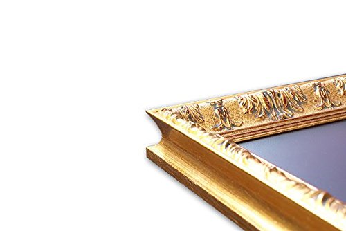 Kreidetafel Antik mit Barockrahmen in Gold, 84 x 60 cm - 2