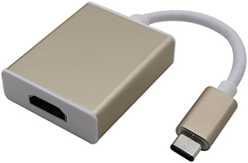 USB-C USB 3.1 Type-C to HDMI Adapter Supports HD 4k HDTV Adapter Cable for Apple New MacBook 12", Chromebook Pixel 2015 Edition and Other Type-C Supported Devices