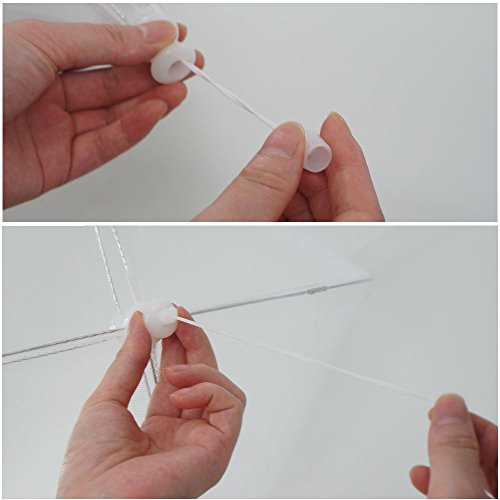 Xcellent Global Pop-Up Netzschutz Taschenschirm Lebensmittel Abdeckung Zelt für Draußen & Zuhause, Weiß HG136 - 5