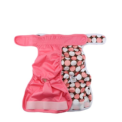 Preisvergleich Produktbild UEETEK Gesundheit Menstruationsbecher Physiologische Panty Unterwäsche waschbar für Tier Hund Welpe 2PZ (Pink)