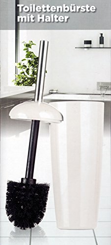 WC GARNITUR WEISS 37cm Toilettenbürste Klobürste Toilettengarnitur Bürste - 2