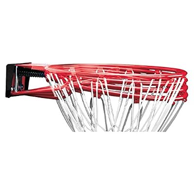 Spalding NBA SLAM JAM RIM (78-00SCNR) - Cercle Panier en Acier - Ressorts suspension - Filet résistant - rouge