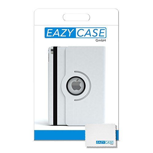 Apple iPad Pro 12,9 (Zoll) Hülle, EAZY CASE Rotation Case Premium Schutzhülle Smart Cover mit Stand-Funktion & Displayschutz 360° Grad drehbar – Etui aus Kunstleder in Weiß - 6