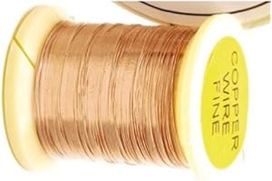 VENIARD Fly Tying Copper Wire 2 spools, 1 Fine & 1 Heavy good for Nymph and Bug flies