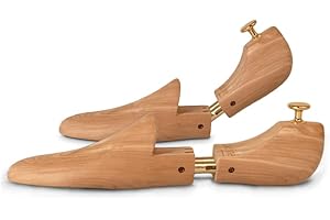 ‎COCCINE Coccine - Shoe Stretcher Cedar Wood, Shoe Stretcher Extra Strong, Kink Protection, Shoe Stretcher Wood, Shoe Stretcher with Adjustable Springs, for All Shoes