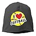 Produktbild MLNHY Softball Love Heart Winter Beanie Skull Cap Warm Knit Ski Slouchy Hat Durable