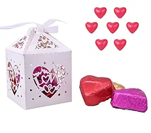 MANTOUSS Valentines Day Gift for Girlfriend/Boyfriend/Valentines Day Chocolate Gift Pack-Love Box with Chocolate+ Heart Shaped Love Balloons