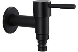 Vadrouille Robinet de Piscine, Robinet à Poignée Courte pour Évier, pour Balcon Robinet Mural, Robinet à Poignée Courte en Acier Inoxydable pour Balcon, Salle de, Cuisine, Jardin