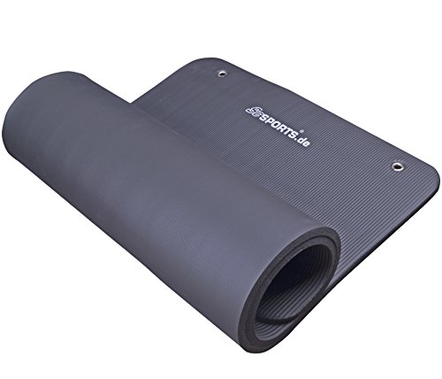 ScSPORTS Gymnastikmatte 185 x 80 x 1,5 cm, mit Ösen