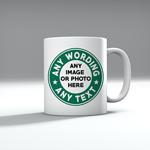 Personalised Any Text Any Image Any Photo Any Drink Starbucks Inspired Logo Coffee Cup Mug 11oz