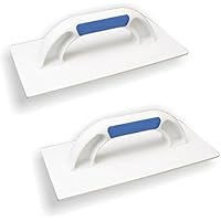 2er Set DEWEPRO® Universal Kunststoff Reibebrett - Stärke: 4mm - Trägerbrett ohne Belag - 270x130mm - Polystyrol (PS)