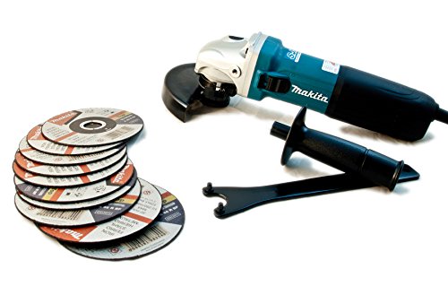 Preisvergleich Produktbild Makita GA5040CZ1 Winkelschleifer + 10er Pack Trennscheiben 125x1,6 mm Stahl