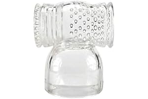 WSQIWNI Wand Collection Aufsatz für Ihn, Magic Wand Massagegerät, Kopfdurchmesser 55 mm, Transparent, für Magic Wand und ähnl