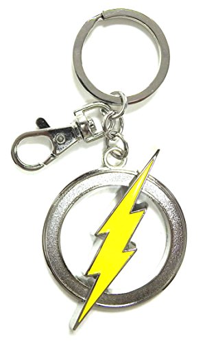 DC-Comics-The-Flash-Logo-color-peltre-clave-Anillo DC-Comics-The-Flash-Logo-color-peltre-clave-Anillo
