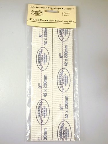 Docht 8''' 2 Stück Rundbrennerdocht 42 mm breit, 230 mm lang für Petroleumlampen Ellipse I und II sowie andere Lampen und andere