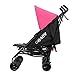 Obaby Apollo Twin Stroller with Blue and Pink Footmuffs (Blue/Pink/Black/Grey)