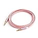 Produktbild sourcingmap 3,5mm 3,3 Ft Aux Audio Adapter Stereo Kabel Rosa Gold