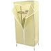 Produktbild PrimeMatik - Garderobe Stoffschrank Faltschrank Kleiderschrank 70 x 45 x 155 cm beige