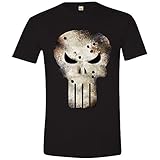 Marvel Punisher Shot - Camiseta para hombre, color negro, talla M/M