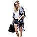 Produktbild Sunnywill Sommer Floral bedruckte Chiffon Kimono Strickjacke Schal Bluse Tops vertuschen für Damen Mädchen (XL)
